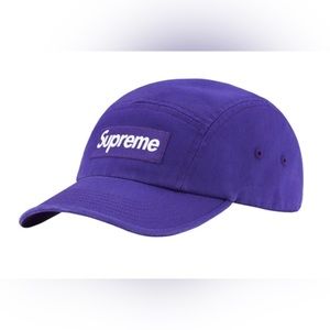 Supreme Washed Chino Twill Camp Cap Purple